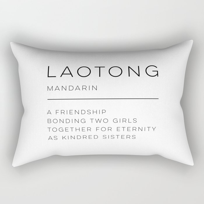 Laotong Definition Rectangular Pillow