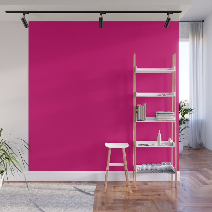 Solid Pink Color Wall Mural