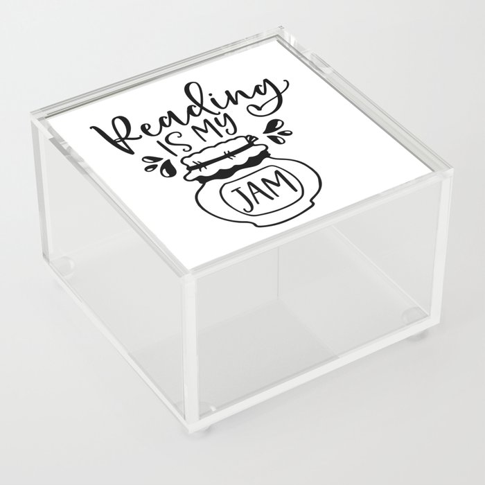 Reading Is My Jam Acrylic Box