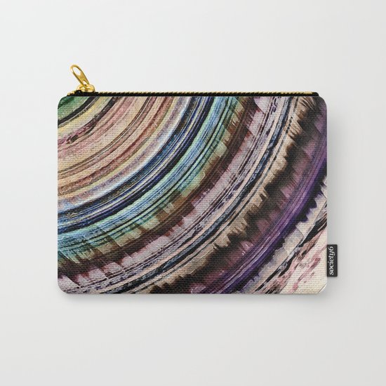 Abstract Textural Rings Carry-All Pouch