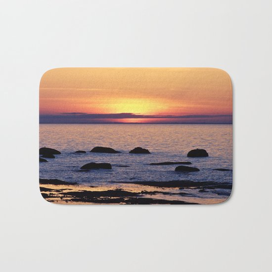 Summer's Glow and the Circle of Rocks Bath Mat