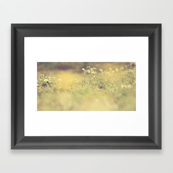 buttercup daisies Framed Art Print
