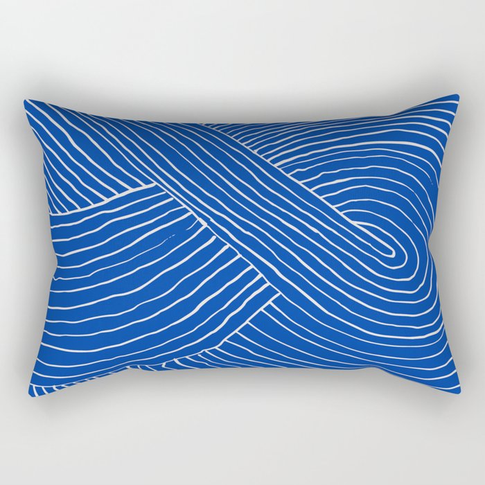 Strokes 01: Chathams Blue Edition  Rectangular Pillow