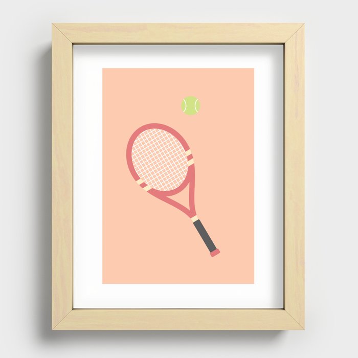 #19 Tennis Recessed Framed Print