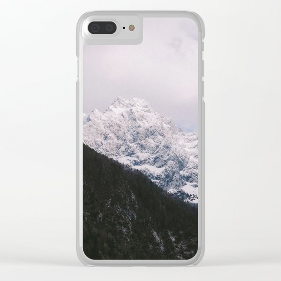 Contrast Mountains Clear iPhone Case