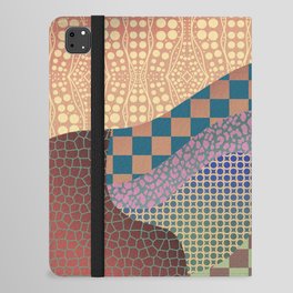 Aboriginal pattern flow collage iPad Folio Case