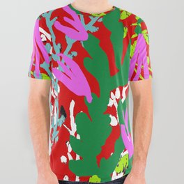 Christmas Cactus All Over Graphic Tee