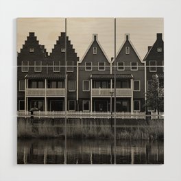 Volendam houses Wood Wall Art