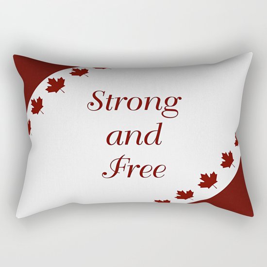 Canada - Strong and Free Rectangular Pillow