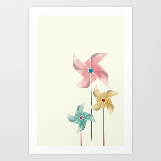 Pinwheels Art Print