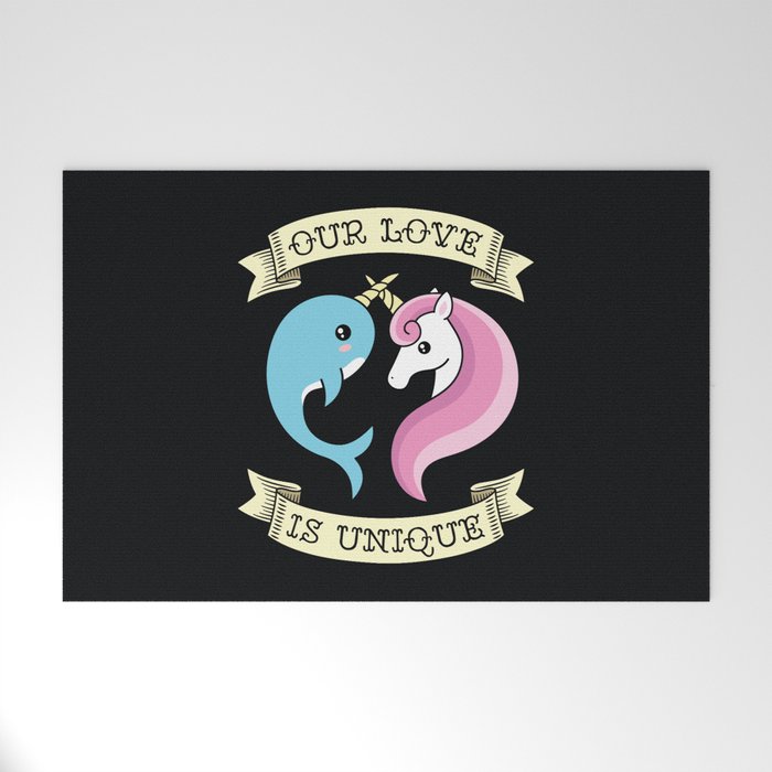 Unique Love Welcome Mat By Laura Nagel Society6
