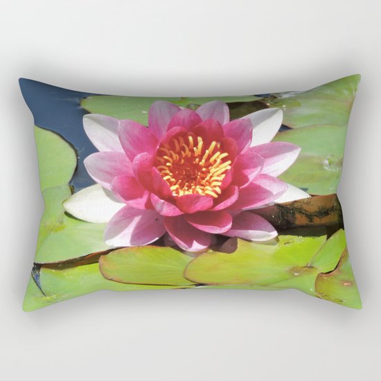 Water Lily at the Mission San Juan Capistrano Rectangular Pillow