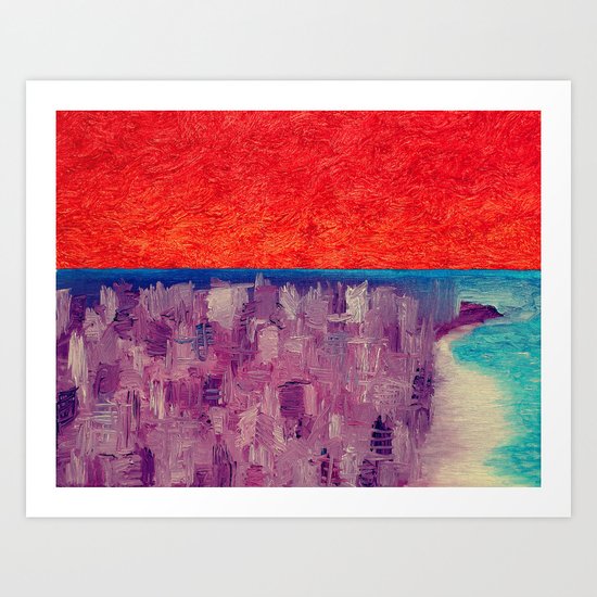 Spaghetti Town Art Print