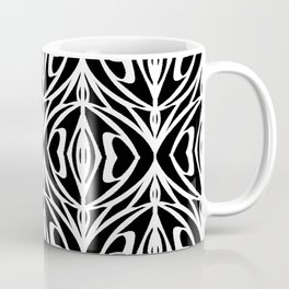 black and white nouveau all over Coffee Mug