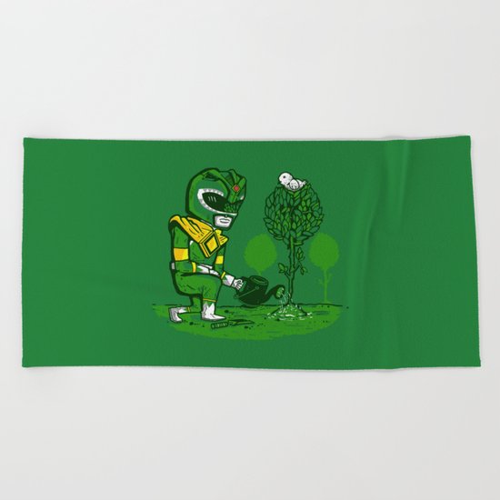 Green Ranger Beach Towel