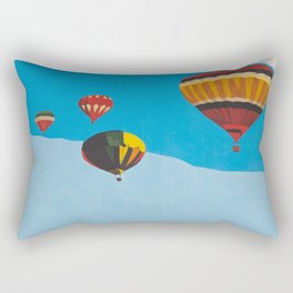 Four Hot Air Balloons Rectangular Pillow