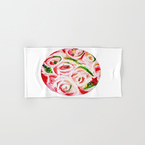 Roses Are Pink Hand & Bath Towel