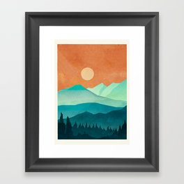Morning Mountain Mist 2 Framed Art Print