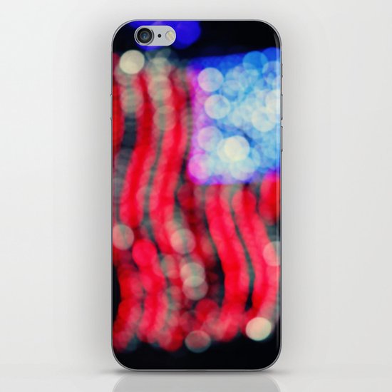Red, White, and Bokeh iPhone & iPod Skin