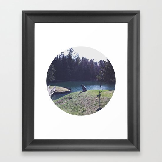 Millie the dog Framed Art Print