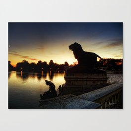 The Lion watches Canvas Print