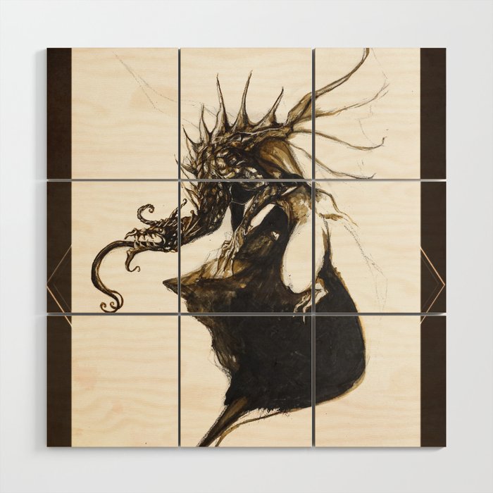 The Dragon of Ages Past - Draco saeculorum praeteritum Poster Wood Wall Art
