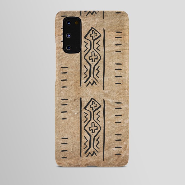 Mud Cloth Mercy Brown and Black Texture  Android Case