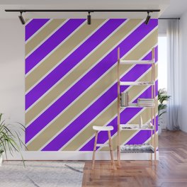 TEAM COLORS ONE GOLD PURPLE Wall Mural
