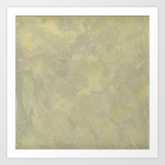 Champagne Skies Silver And Gold Metallic Plasters - Fancy Faux Finishes Art Print