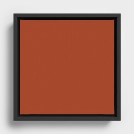 Halloween Night Orange Framed Canvas