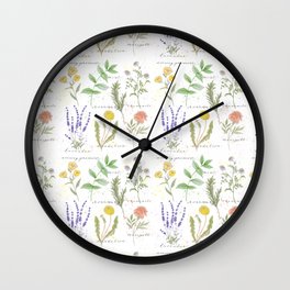 Medicinal Herbs Wall Clock