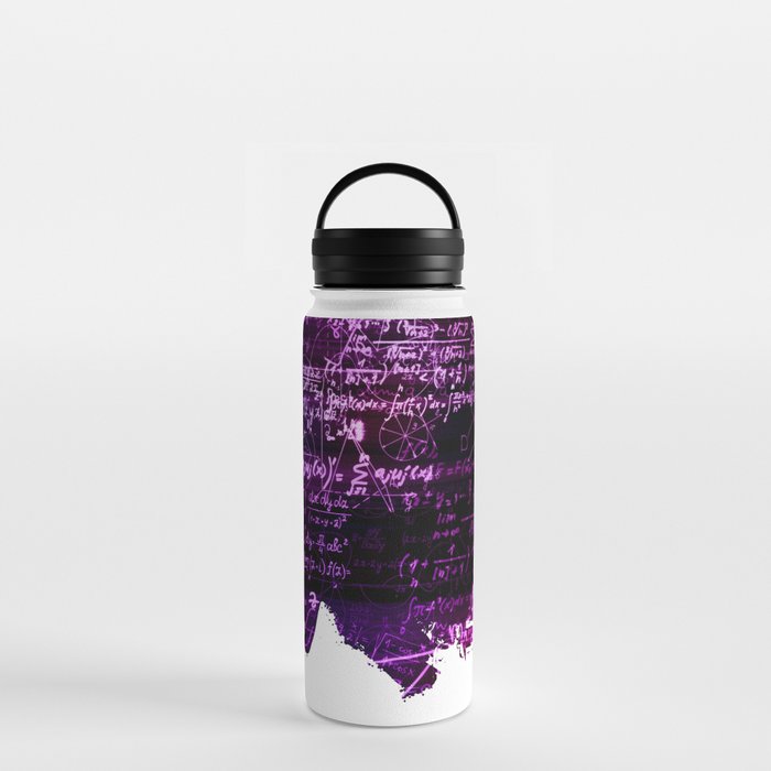 Formulas in mathematical space Water Bottle