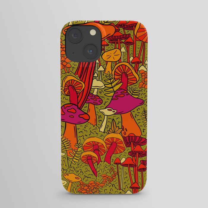 Mushrooms in the Forest iPhone Case