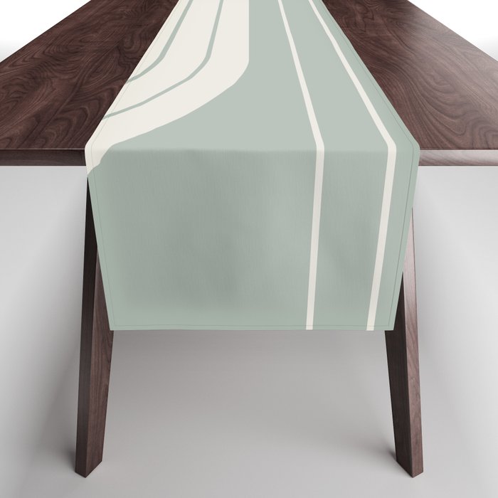 Two Tone Line Curvature LIII Table Runner