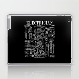 Electrician Electrical Worker Tools Vintage Patent Print Laptop Skin