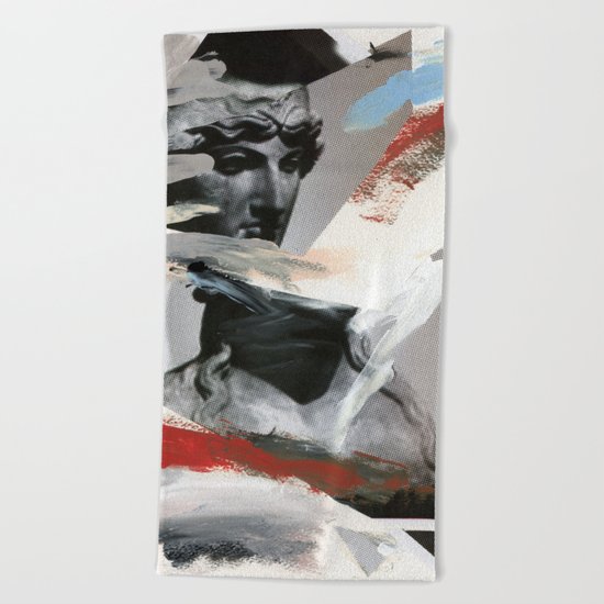 Untitled (Painted Composition 4) Beach Towel