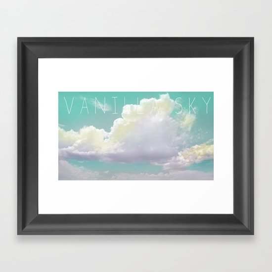 Vanilla sky Framed Art Print