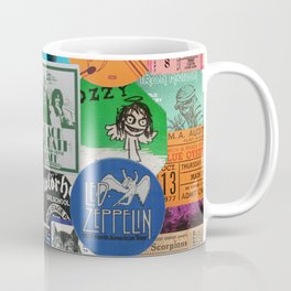 I miss concerts hard rock and metal ticket stubs and backstage passes Coffee Mug | Hardrock, Concerts, Musicfestival, Heavymetal, Concerttickets, Concertstubs, Collage, Music, Ticketstubs, Backstagepasses 