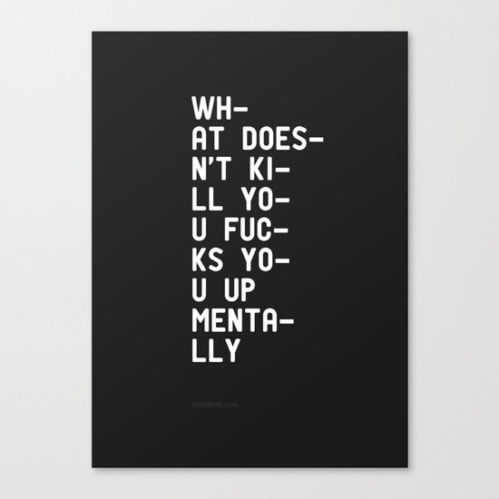 Mentally Canvas Print