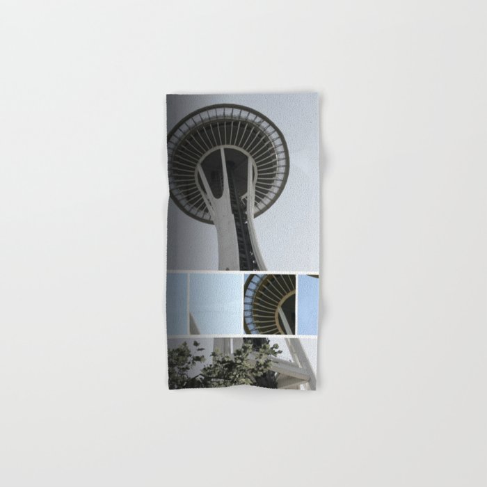 Seattle Space Needle Mosaic Hand & Bath Towel