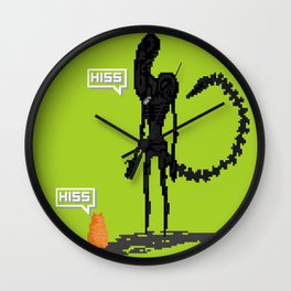Alien vs Jonesy Wall Clock