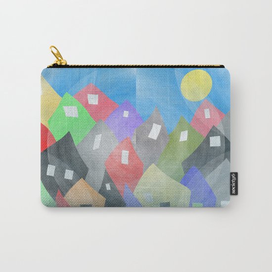 Whimsical Town Carry-All Pouch
