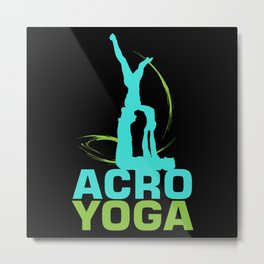 Acroyoga Yoga Meditation Metal Print