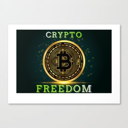 Crypto Freedom Canvas Print