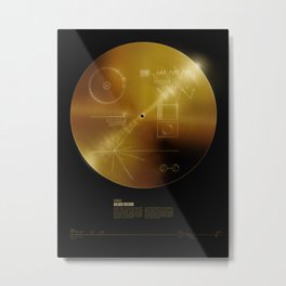 Voyager Golden Record Metal Print