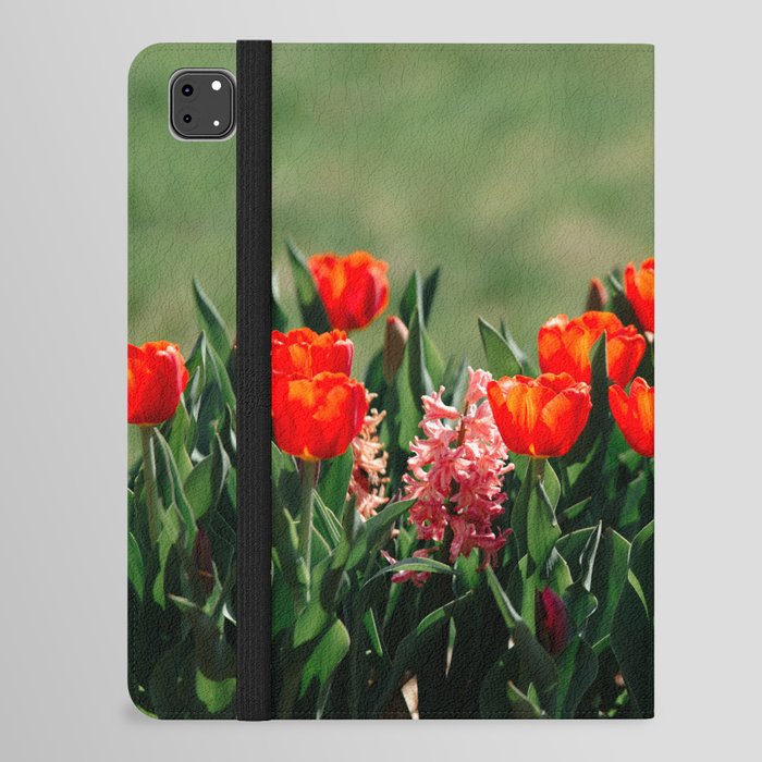 Red Tulips iPad Folio Case