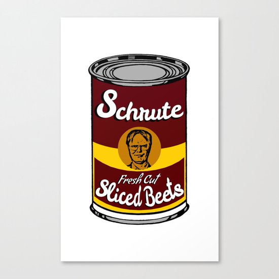 Schrute Fresh Cut Sliced Beets | Dwight Schrute | The Office Canvas Print