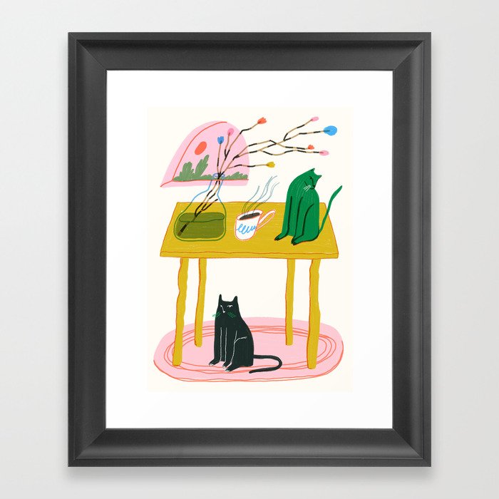 It's A Cozy Afternoon Framed Art Print