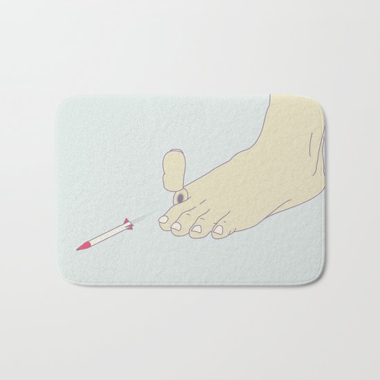 Missile Toe Bath Mat
