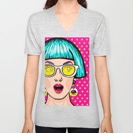 Roy Lichtenstein art print  V Neck T Shirt